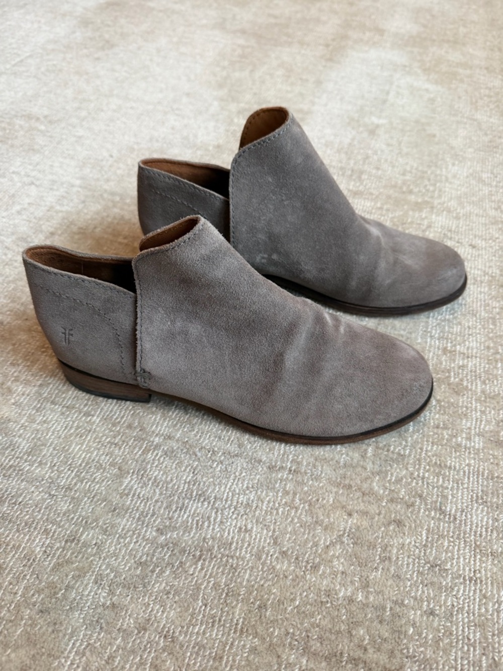 Frye Light Gray Suede Chelsea Boot
